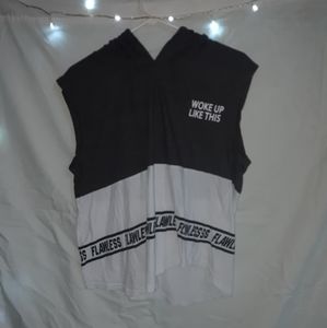 sleeveless flawless print tee